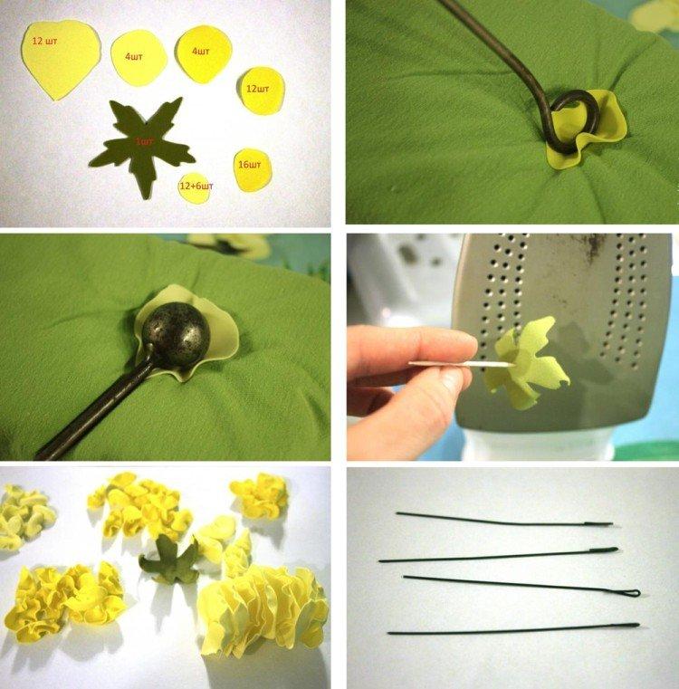 Пышная роза-пион - роза из фоамирана своими руками