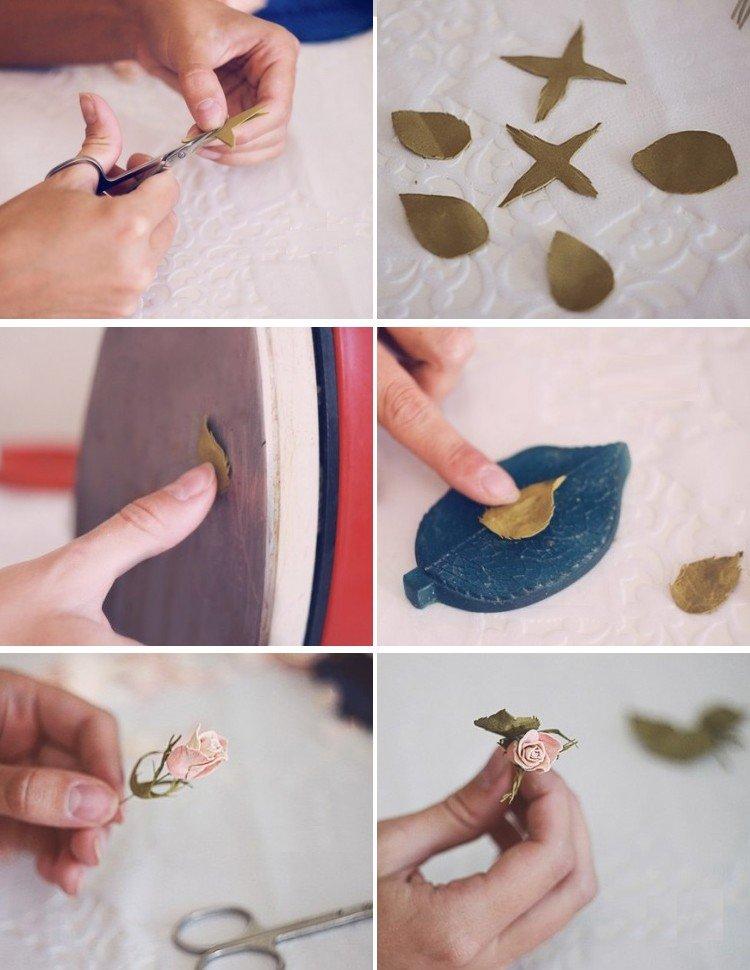 Чайные розочки для декора - роза из фоамирана своими руками