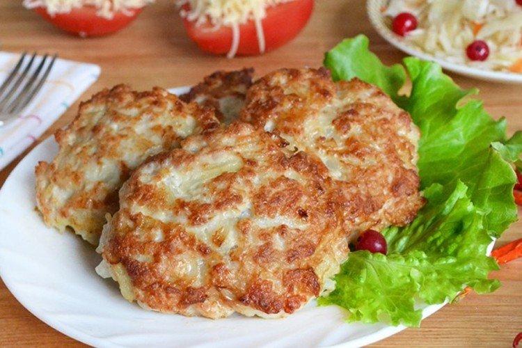 Рубленые котлеты из куриной грудки и свинины - рецепты
