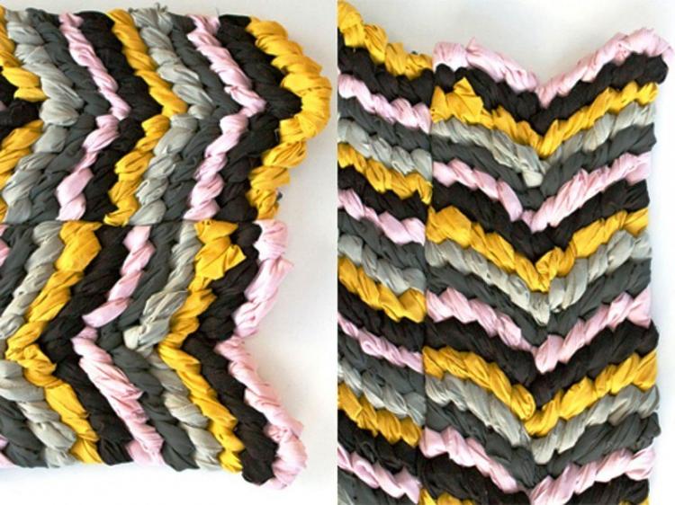 Ковер в прихожую из старой одежды - Рукоделие для дома