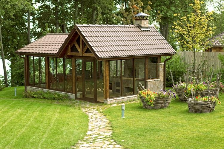 Альтернативные материалы - Садовые беседки