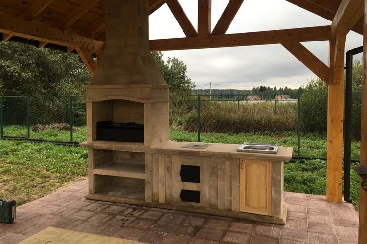 Беседки с печкой или мангалом - Садовые беседки