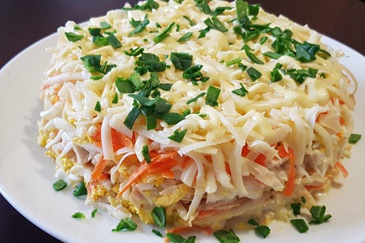 Салат Праздничный - Салаты на день рождения рецепты