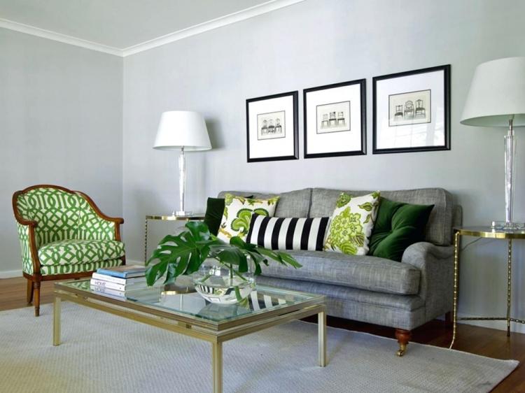 Серый с зеленым - Сочетание цветов в интерьере