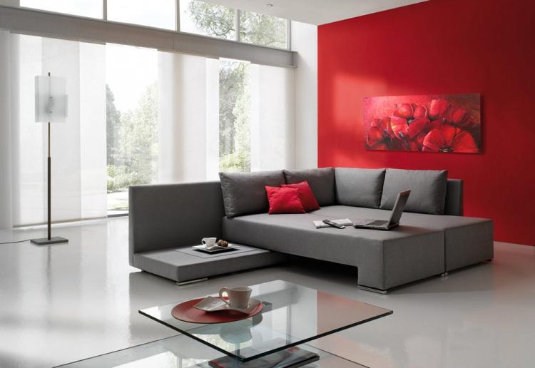 Серый с красным - Сочетание цветов в интерьере