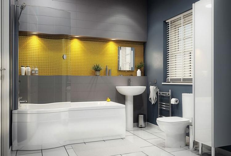 Серый цвет в интерьере ванной комнаты