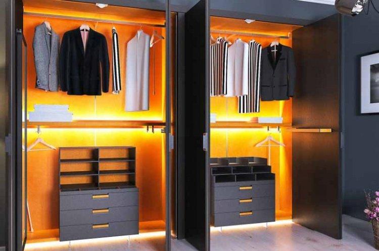 Подсветка - Шкаф-купе в спальню