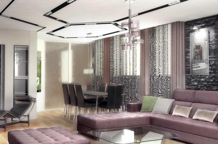 Прагматичный минимализм - Шторы для гостиной в разных стилях интерьеров