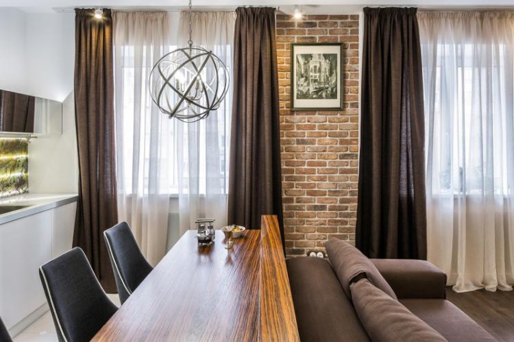 Художественная индустриализация - Шторы для гостиной в разных стилях интерьеров