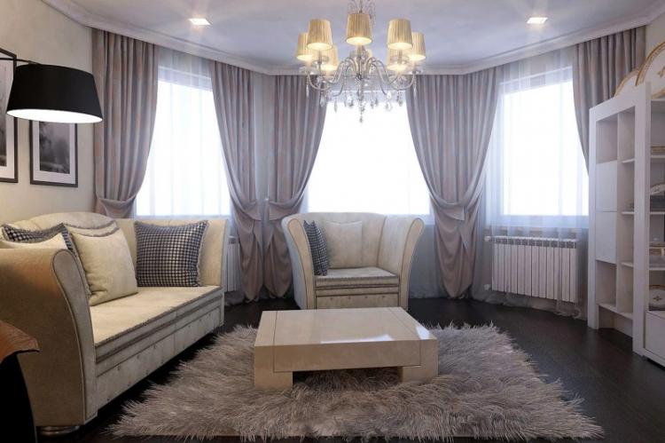 Шторы для гостиной - фото