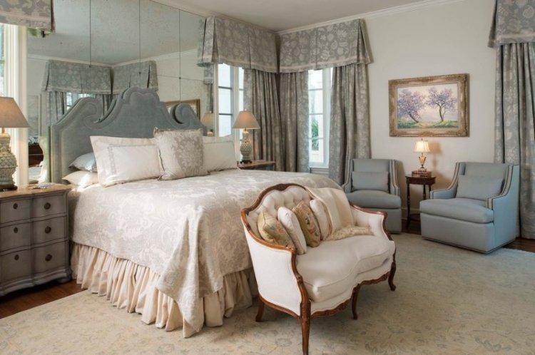 Французские шторы - Виды штор для спальни