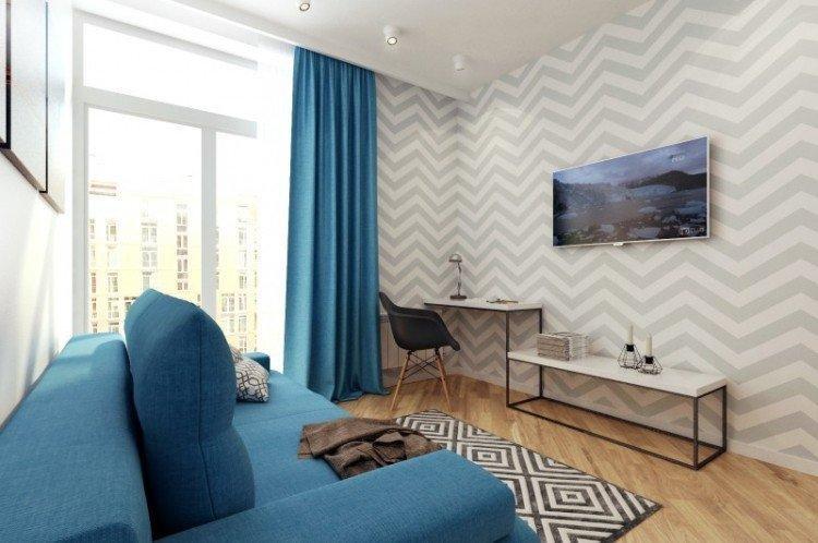 Шторы в гостиную в современном стиле - фото