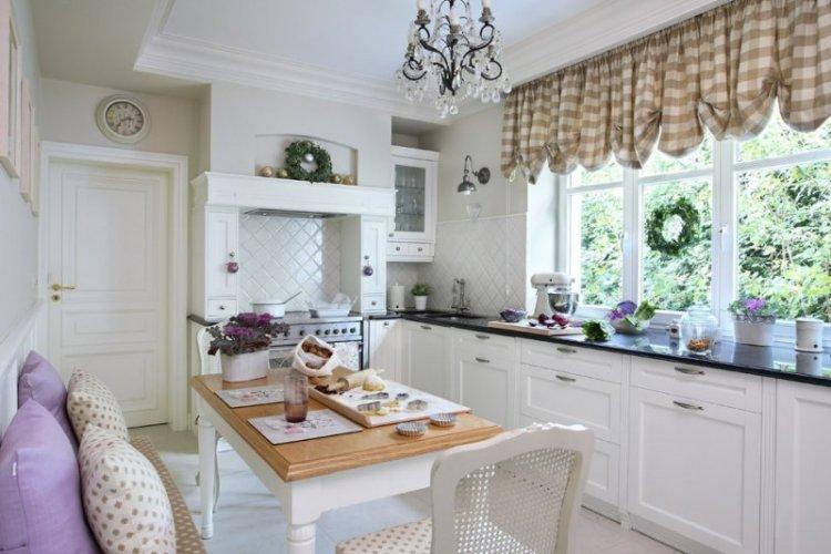 Шторы с геометрическим рисунком - Шторы в стиле прованс