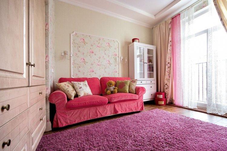 Шторы в стиле прованс в детской комнате - дизайн фото