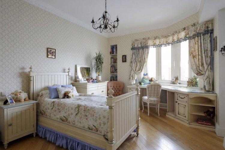 Шторы в стиле прованс в детской комнате - дизайн фото