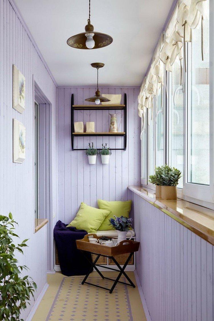 Шторы в стиле прованс на балконе или лоджии - дизайн фото