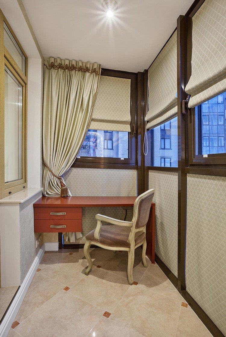 Шторы в стиле прованс на балконе или лоджии - дизайн фото