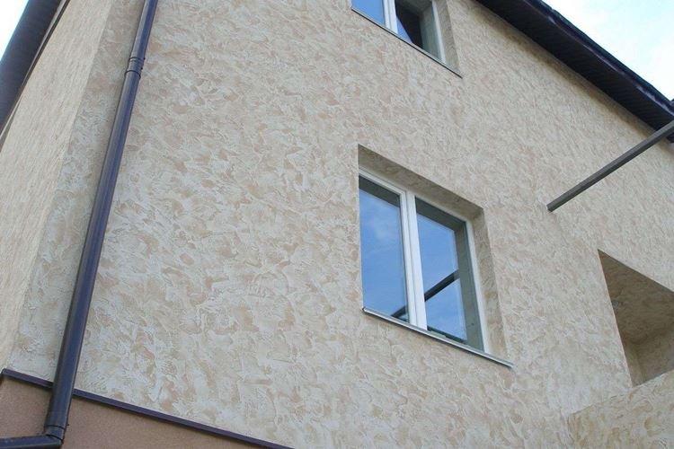 Штукатурка короед для фасадов - фото и идеи
