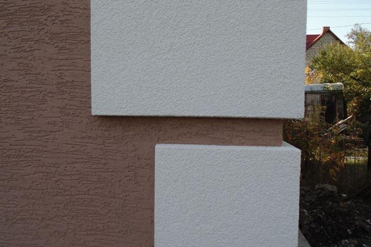 Штукатурка короед для фасадов - фото и идеи