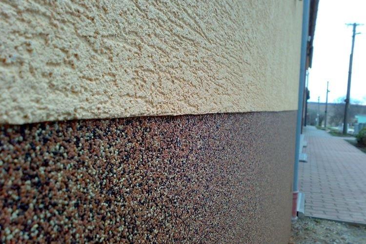 Штукатурка короед для фасадов - фото и идеи