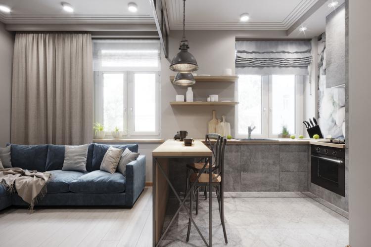 Soft Loft: Квартира 27 кв.м. - дизайн интерьера