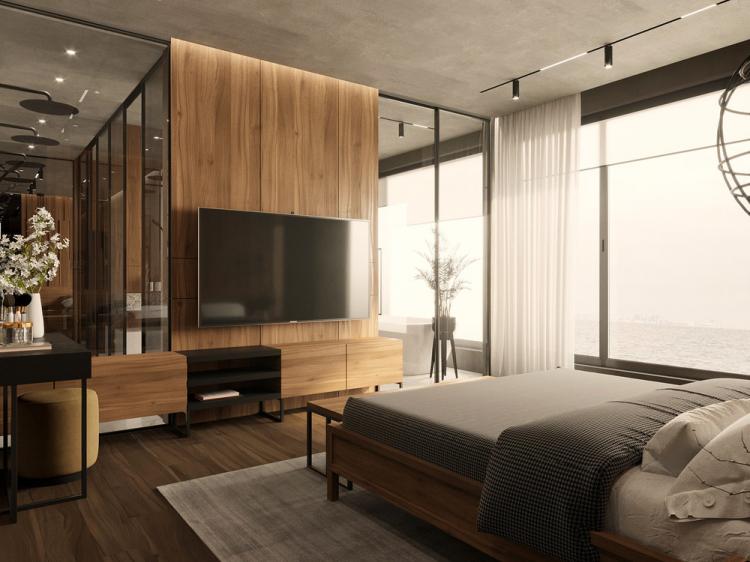 Спальня «Наедине с морем» - дизайн интерьера