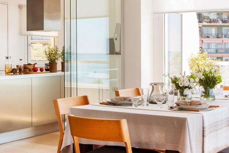 Стеклянные перегородки в кухне - Дизайн интерьера