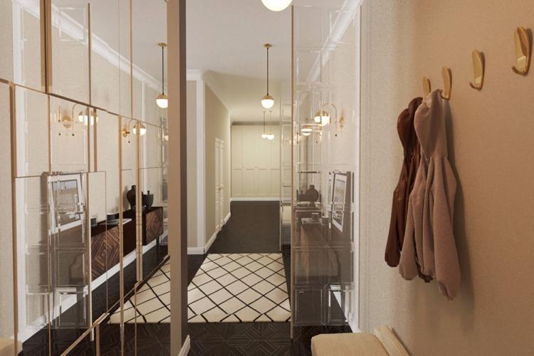 Стеклянные перегородки в прихожей - Дизайн интерьера