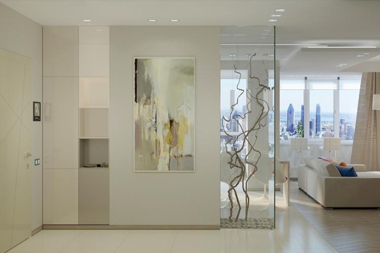 Стеклянные перегородки в прихожей - Дизайн интерьера