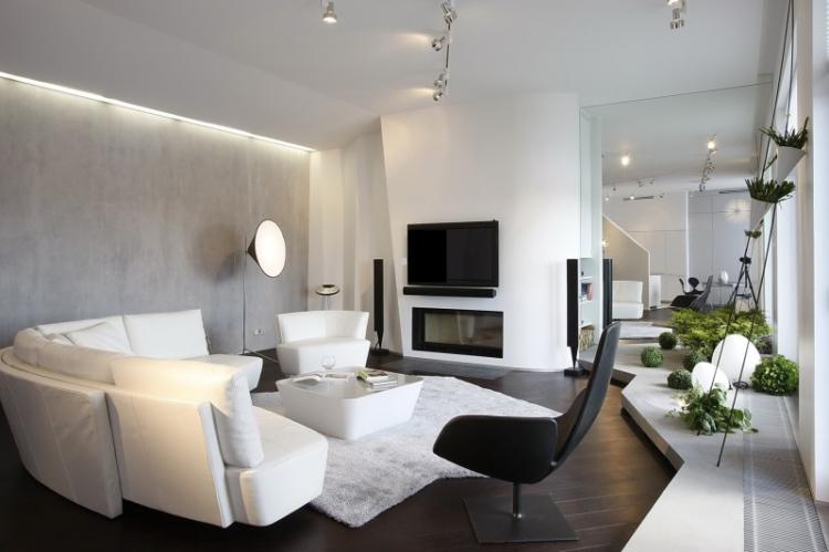 Гостиная в стиле хай-тек - Дизайн интерьера фото