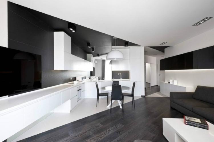 Гостиная в стиле хай-тек - Дизайн интерьера фото