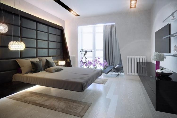 Спальня в стиле хай-тек - Дизайн интерьера фото