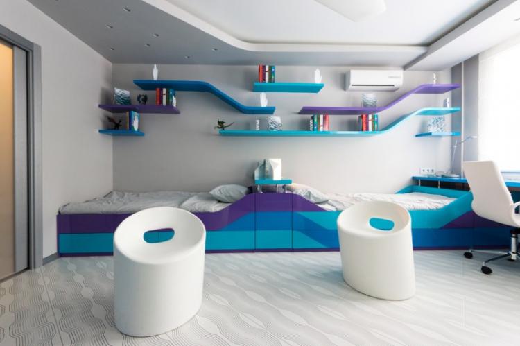 Детская комната в стиле хай-тек - Дизайн интерьера фото