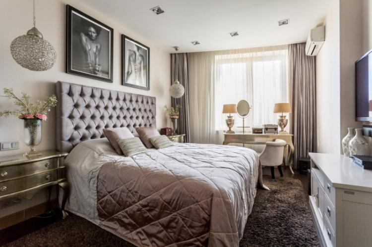 Спальня в стиле неоклассика - дизайн интерьера фото