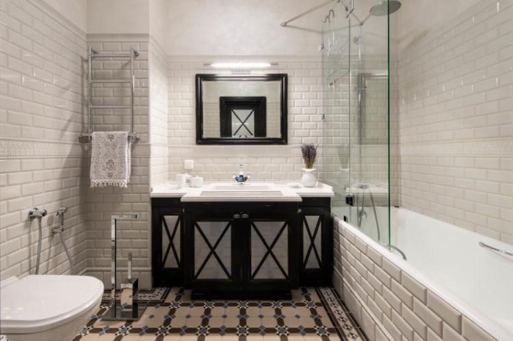 Ванная комната в стиле неоклассика - дизайн интерьера фото