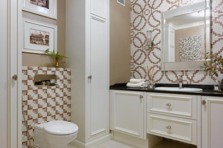 Ванная комната в стиле неоклассика - дизайн интерьера фото