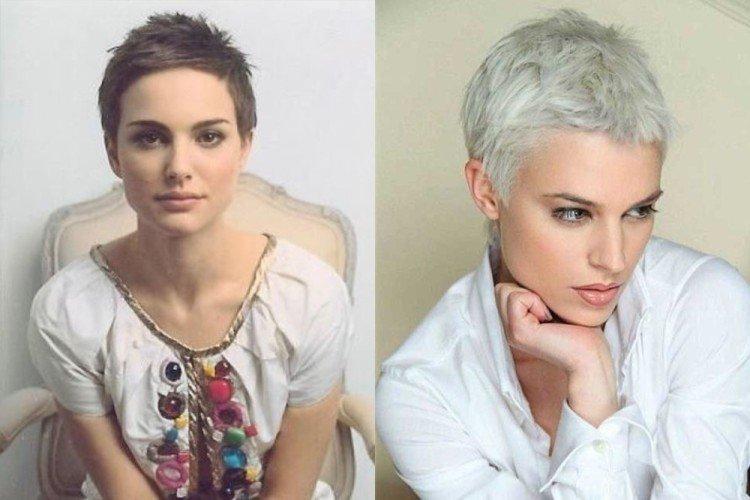 Стрижка пикси без челки на короткие волосы