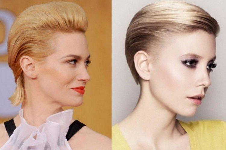 Начес назад - Стрижка пикси на короткие волосы