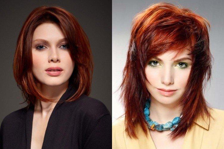 Каскад с ассиметричным пробором - Стрижки для полных женщин