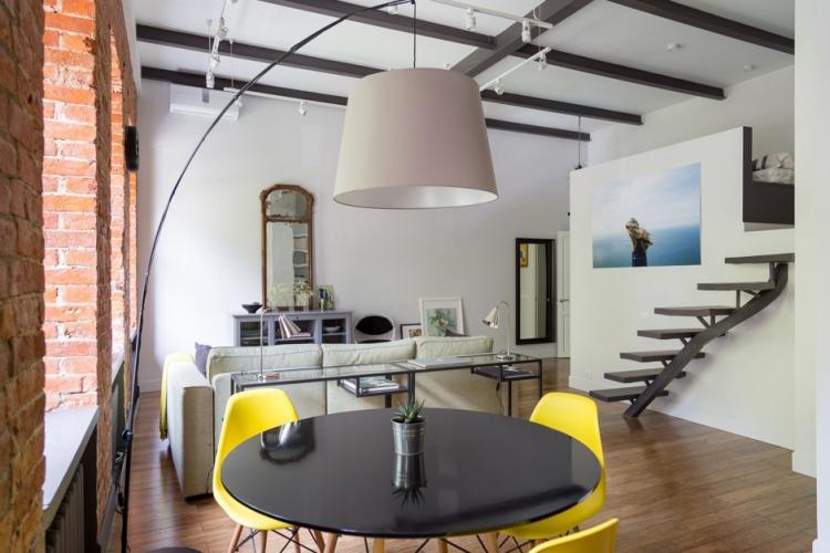 Студия с мезонином на Смоленском бульваре - дизайн интерьера