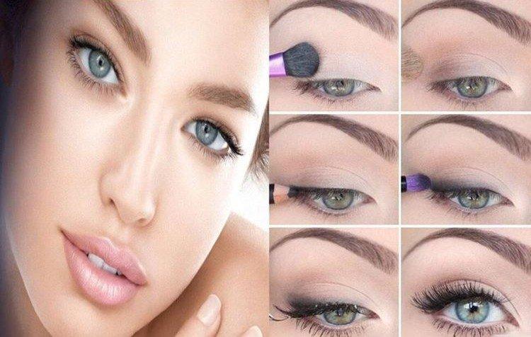 Нюдовый свадебный макияж