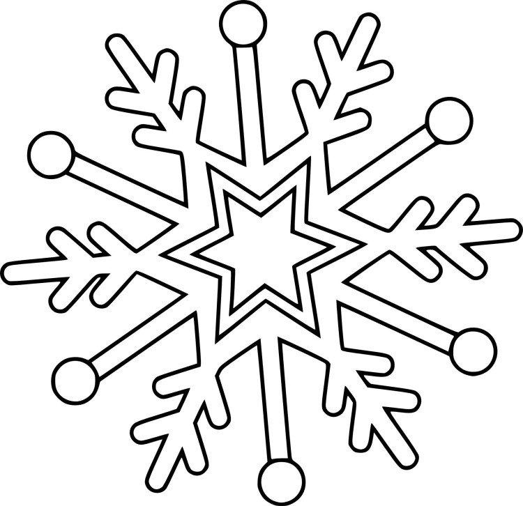 Трафареты снежинок на Новый год 2021 на окна