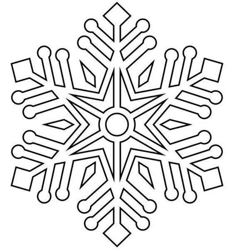 Трафареты снежинок на Новый год 2021 на окна