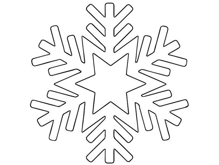 Трафареты снежинок на Новый год 2021 на окна