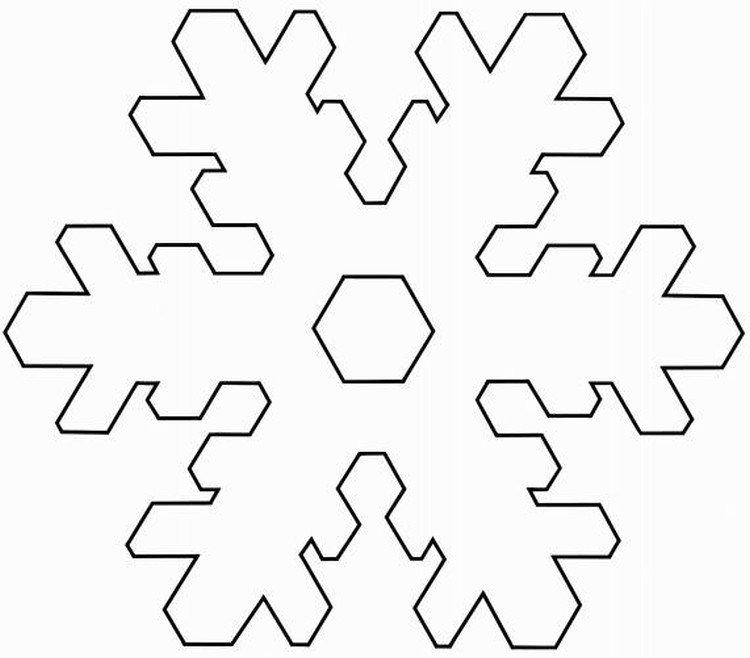 Трафареты снежинок на Новый год 2021 для рисования