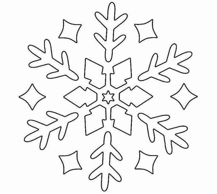 Трафареты снежинок на Новый год 2021 для рисования