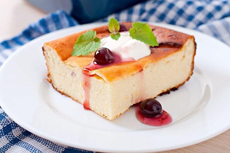 Творожная запеканка с молоком в духовке - рецепты