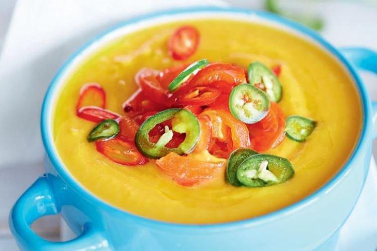 Тыквенный суп с перцем и курагой - рецепты