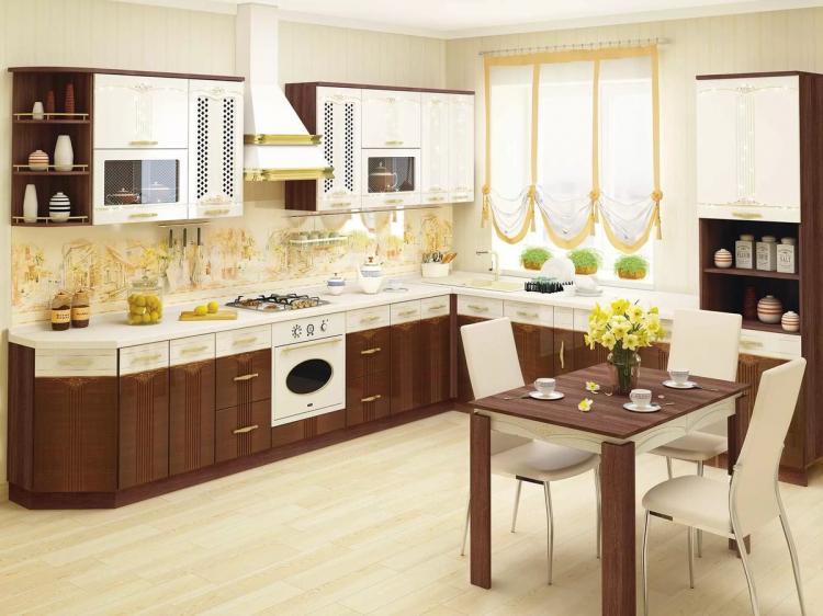 Угловые кухни - фото реальных интерьеров