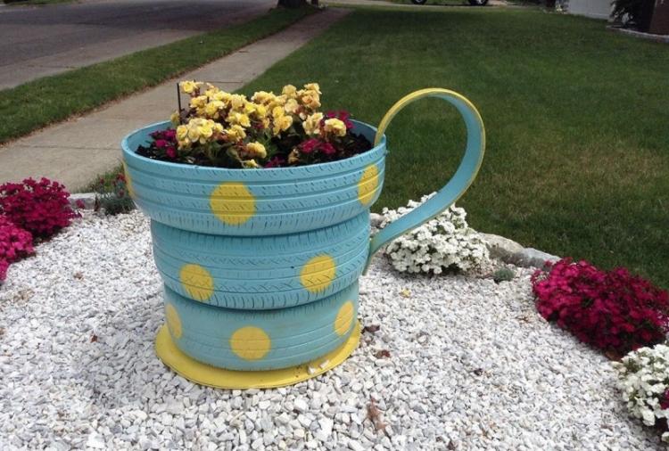 Украшения для сада своими руками - фото